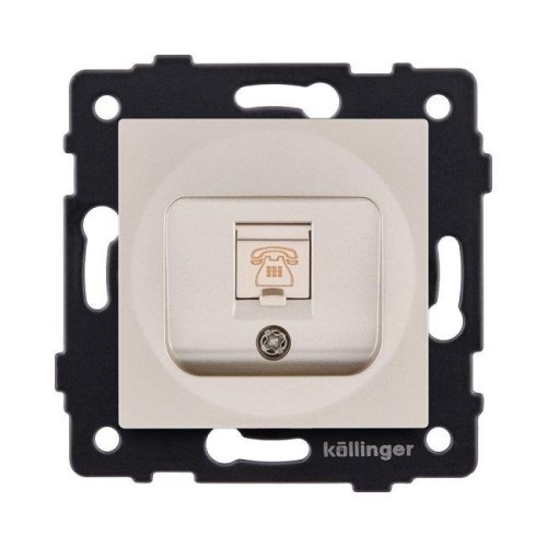 Розетка телефонная RJ11, золотой Kollinger REA-009GD для Aspekt, Eleganz, Reflex