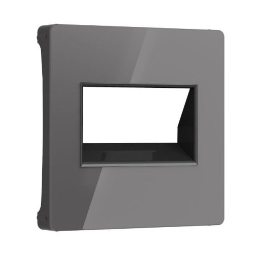 Накладка на механизм Werkel W1191144/ Накладка для двойной розетки Еthernet RJ-45 (графит акрил)