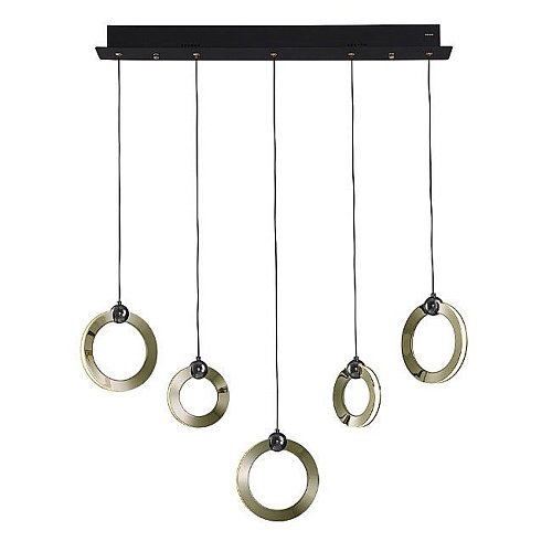 Светильник подвесной Lumien Hall Livin LH8028/5P-BK-SGD-PBK