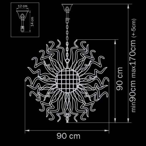 890031 Подвесная люстра Lightstar Esplosio 890031