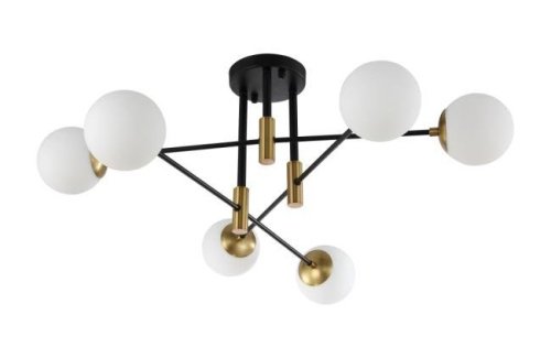 FIDEL PL6 BLACK Потолочная люстра Crystal Lux Fidel FIDEL PL6 BLACK