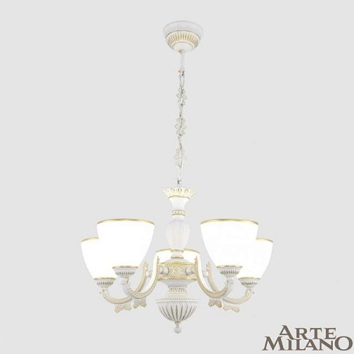 342837/5 WT+G Подвесная люстра Arte Milano Am342837 342837/5 WT+G