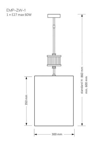 Светильник потолочный Kutek Empoli EMP-ZW-1(N)