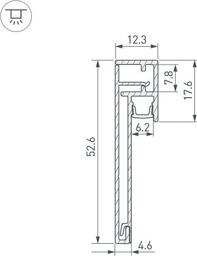 Профиль Arlight Arh-Plintus 046387