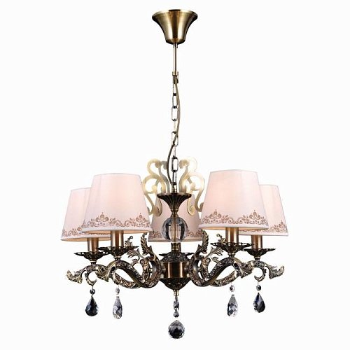 Calais 70012-5C ANTIQUE Подвесная люстра Natali Kovaltseva Calais Calais 70012-5C ANTIQUE