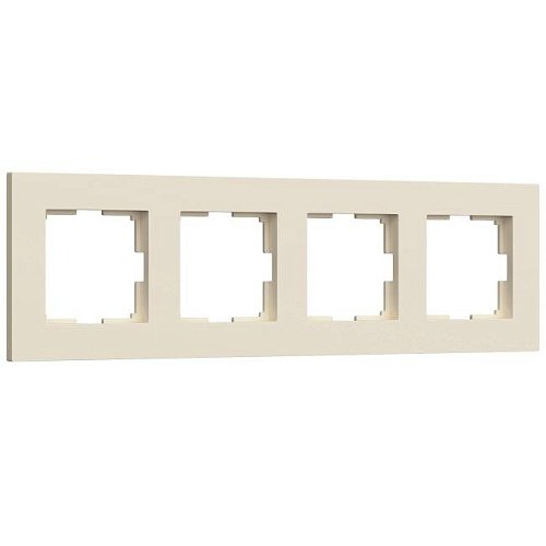 W0042962/ Рамка на 4 поста Slab (айвори софт) Рамка Werkel Slab айвори софт W0042962/ Рамка на 4 поста Slab (айвори софт)