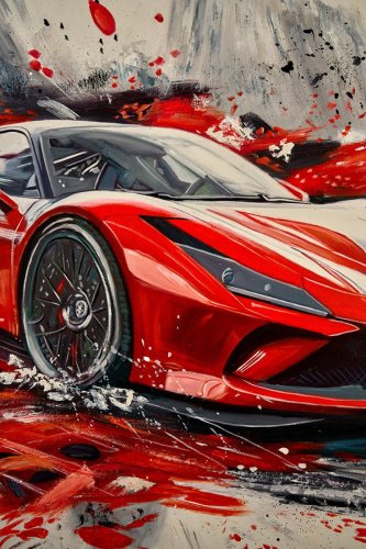 Картина настенная Teona Decor Ferrari TD134