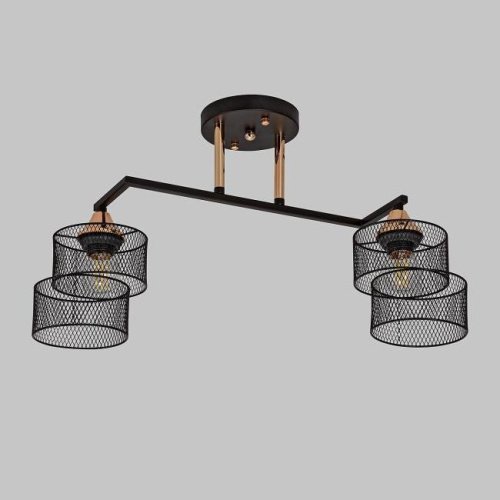 Потолочная люстра IMEX MD.4252-2-S-BK+FGD