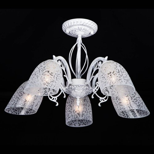 Потолочная люстра Eurosvet Nimfa 70039/5 белый с серебром