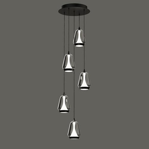 MD24001011-5A black/smoky Светильник подвесной Delight Collection MD24001011 MD24001011-5A black/smoky
