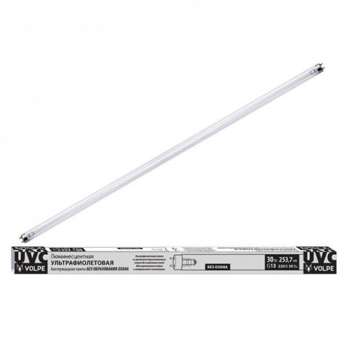 Лампа ультрафиолетовая бактерицидная Volpe Efl EFL-T8-30/UVCB/G13/CU/V