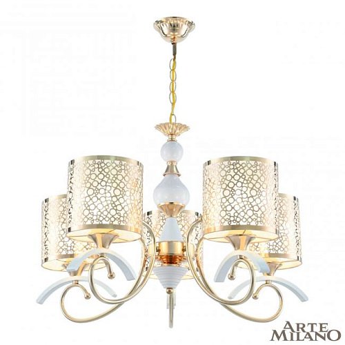 309787/5 Wh/Gd Подвесная люстра Arte Milano Florentia-9787 309787/5 Wh/Gd