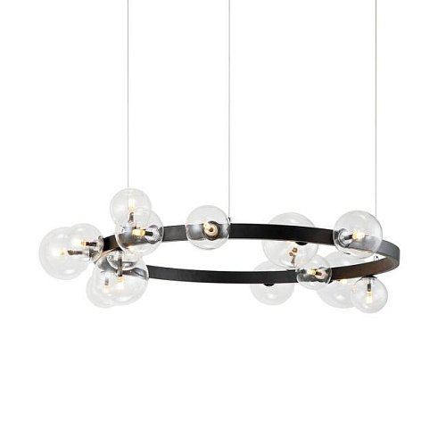 771120 (KM1294P-15 black/clear) Подвесная люстра Delight Collection Art Deco Bubble 771120 (KM1294P-15 black/clear)
