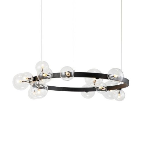 771120 (KM1294P-15 black/clear) Подвесная люстра Delight Collection Art Deco Bubble 771120 (KM1294P-15 black/clear)