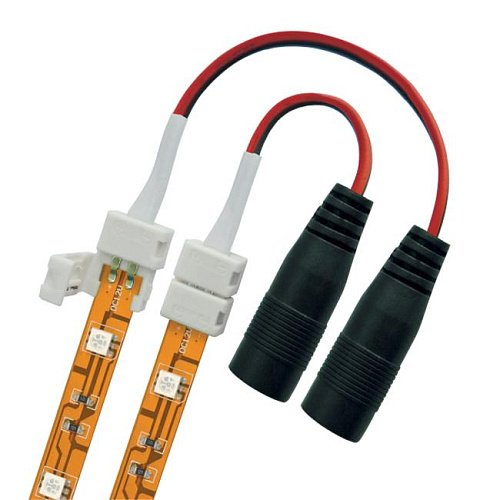 UCX-SJ2/B20-NNN WHITE 020 POLYBAG Коннектор (провод) для соединения светодиодных лент 5050 с адаптером (стандартный разъем) Uniel UCX-SJ2/B20-NNN WHITE 020 POLYBAG