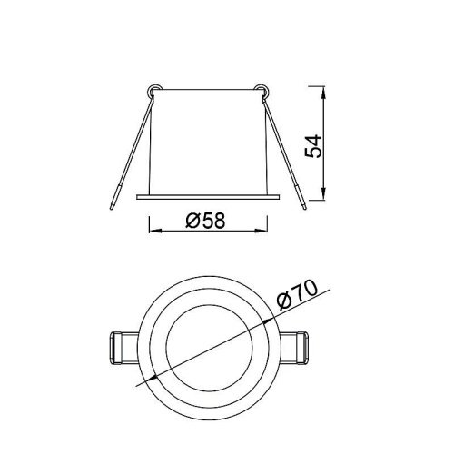 Встраиваемый светильник Mantra Malt 9233