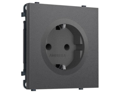 MS657010 MS657010 Комплект механизма электрической розетки SIGMA Антрацит серый 50Hz 2P+E с/з с/ш 16A-250V QUANT PRO (SP6570, PR141)
