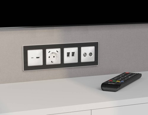 Розетка Ambrella Volt ALFA MA112110