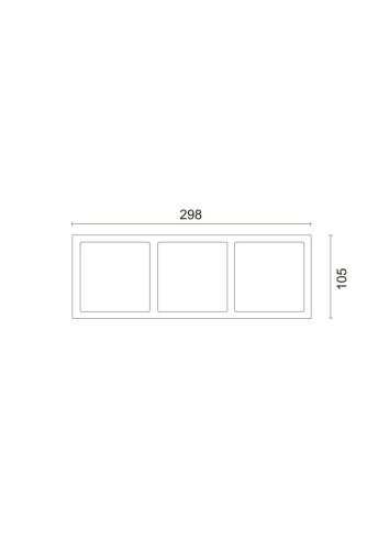 00-00004197 Рамка тройная для серии COMBO 3, SWG PRO 00-00004197