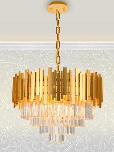Подвесная люстра Natali Kovaltseva Vertigo VERTIGO 81440/8C GOLD