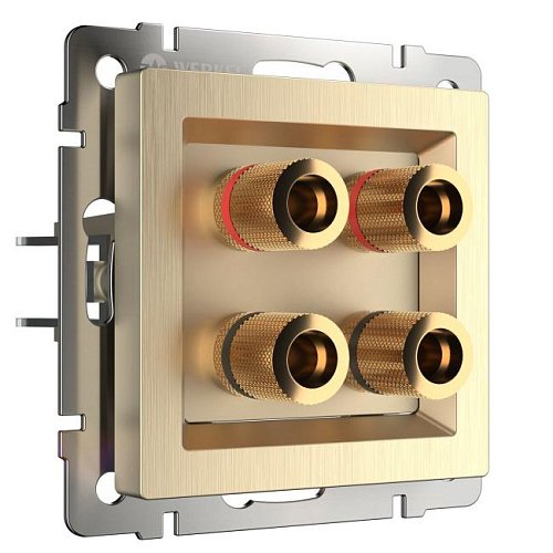 W1185010/ Акустическая розетка (шампань рифленый) Розетка Werkel W1185010/ Акустическая розетка (шампань рифленый)