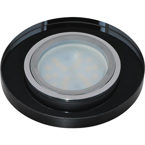 DLS-P106 GU5.3 CHROME/BLACK Встраиваемый светильник Fametto Peonia DLS-P106 GU5.3 CHROME/BLACK