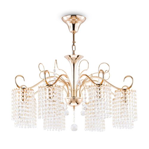 Подвесная хрустальная люстра Leona Freya FR1127-PL-08-G