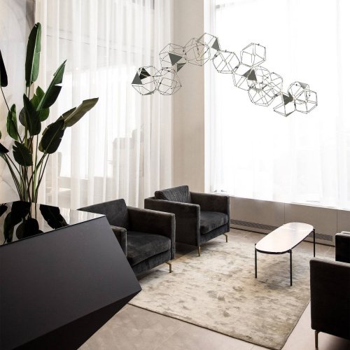 Подвесная люстра Eurosvet Uma 90368/14 черный жемчуг