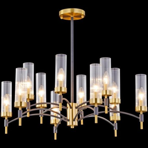 IL5177-6+6PLS-29 BRASS TUBO Потолочная люстра ILLUMICO IL5177-6+6PLS-29 BRASS TUBO