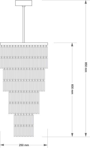 Люстра каскадная Kutek Ellini ELL-ZW-10(Z)250/II