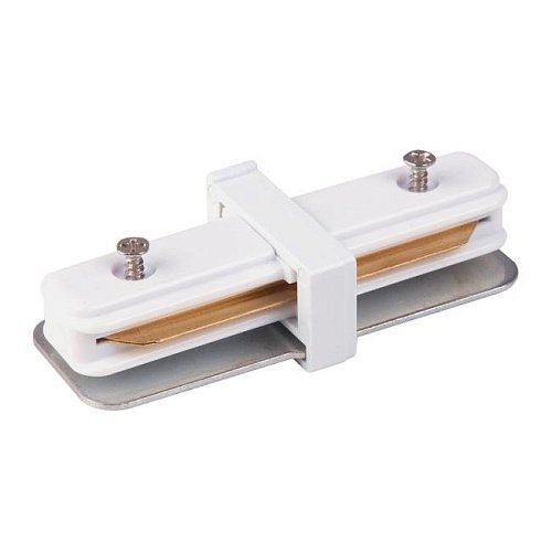 TRC-1-1-I-WH / Коннектор прямой для однофазного шинопровода (белый) Коннектор Elektrostandart TRC-1-1-I-WH / Коннектор прямой для однофазного шинопровода (белый)