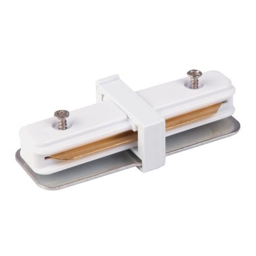 TRC-1-1-I-WH / Коннектор прямой для однофазного шинопровода (белый) Коннектор Elektrostandart TRC-1-1-I-WH / Коннектор прямой для однофазного шинопровода (белый)