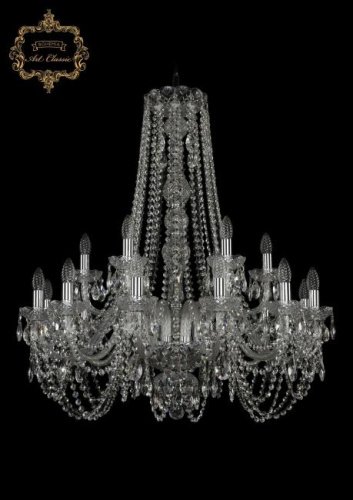 Подвесная хрустальная люстра 11.11 Art Classic 11.11.12+6.300.h-91.Cr.Sp