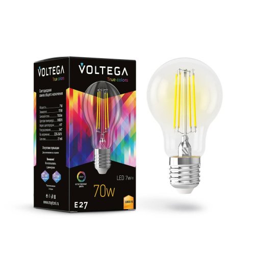 7217 Светодиодная лампа Voltega General purpose bulb E27 7W High CRI 7217