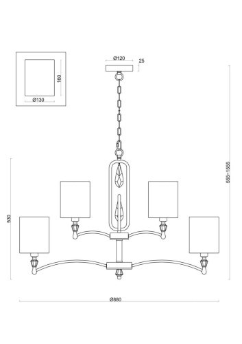 Подвесная люстра Freya Riverside FR1007PL-12N