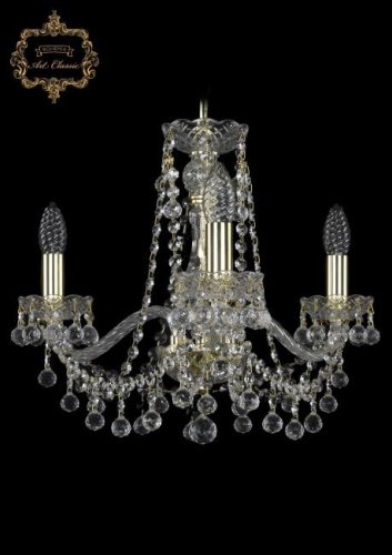 Подвесная хрустальная люстра 11.26 Art Classic 11.26.3.165.Gd.B
