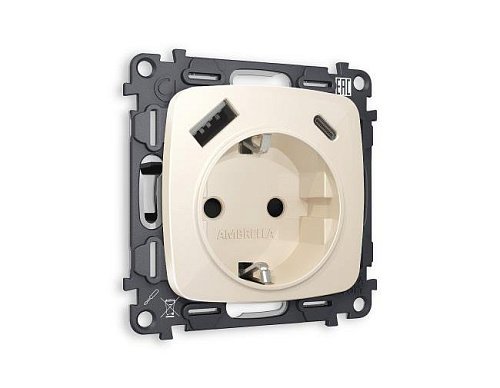 Розетка Ambrella Volt OMEGA MO310010