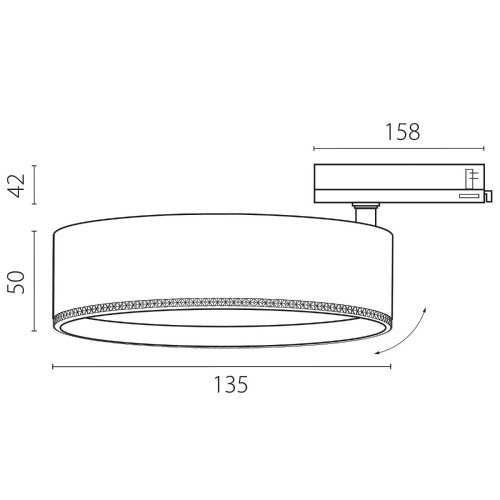A5746QT60G Трековый светильник Lightstar Alta Pro A5746QT60G