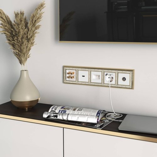 W1185001/ Акустическая розетка (белый) Розетка Werkel W1185001/ Акустическая розетка (белый)