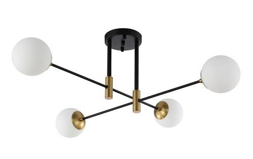 FIDEL PL4 BLACK Потолочная люстра Crystal Lux Fidel FIDEL PL4 BLACK
