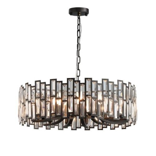 D8524P/S black/clear Подвесная люстра Delight Collection Bertola D8524P/S black/clear