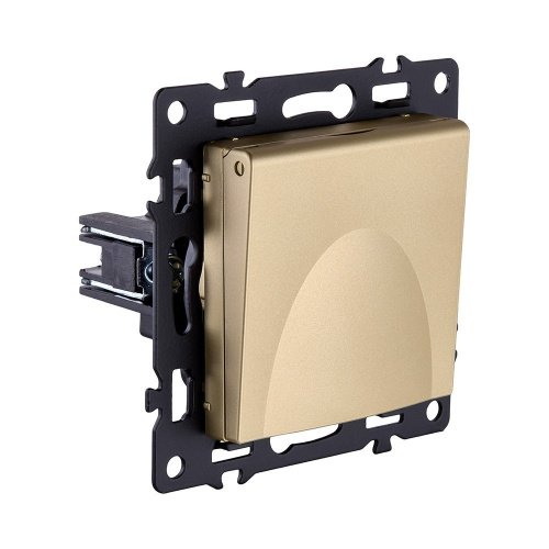 AS-015GD Розетка штепсельная SCHUKO 16A/250 В с крышкой, золотой Kollinger Asthetik AS-015GD
