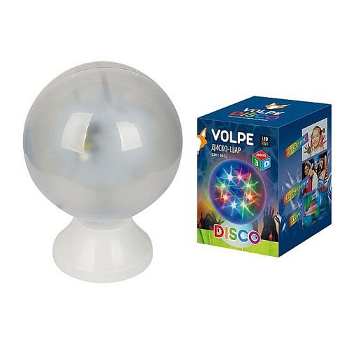 ДИСКО ШАР 3D Светодиодный светильник Volpe Uli-q307 ULI-Q307 4,5W/RGB WHITE ДИСКО ШАР 3D