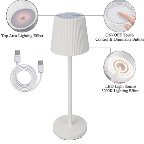 Настольная лампа Arte Lamp Fuyue A1616LT-1WH