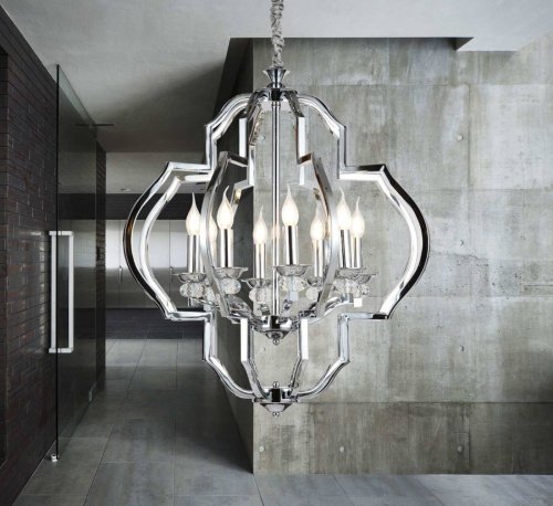 LDP 17078-8 CHR Подвесная люстра Lumina Deco Cesaro LDP 17078-8 CHR