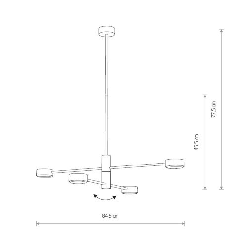 Люстра на штанге Nowodvorski Orbit 7941