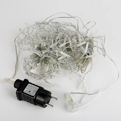 ULD-B6006-080/STK WHITE IP44 Бахрома светодиодная со статическим свечением, 6м Uniel ULD-B6006-080/STK WHITE IP44