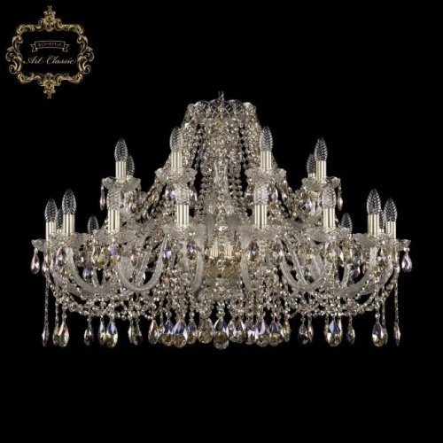 11.12.16+8.360.Gd.Sp.R801 Подвесная хрустальная люстра 11.12 Art Classic 11.12.16+8.360.Gd.Sp.R801