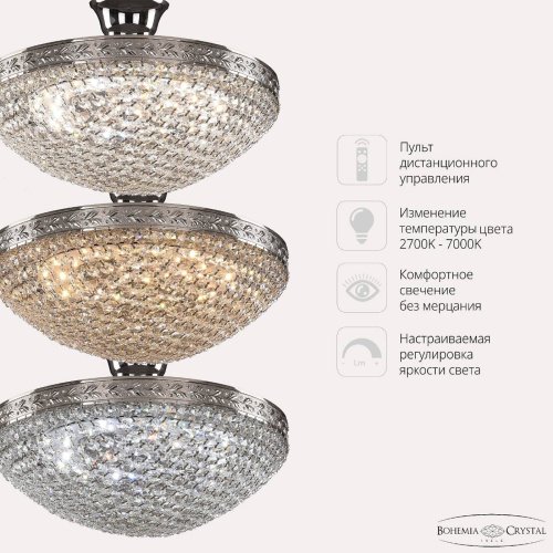 19321/35IV/LED-DIM Ni Потолочная люстра Bohemia 1932 19321/35IV/LED-DIM Ni