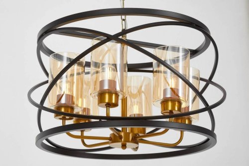 Подвесная люстра Lumina Deco LDP 8004-6 BK+MD